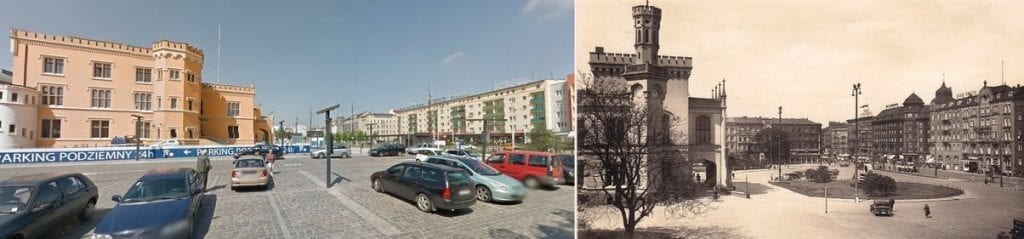 Miejsca we wrocławiu - dworzec i piłsudskiego