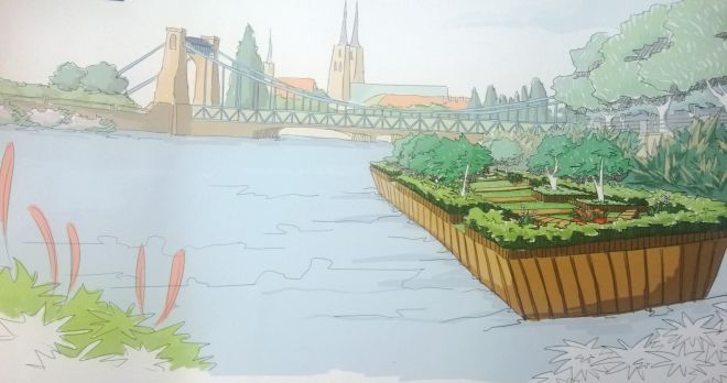 Jest plan na budowę wodnych ogrodów. – MiejscaWeWroclawiu.pl