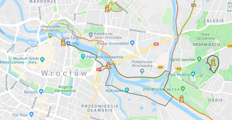Trasy biegowe we Wrocławiu [MAPA].