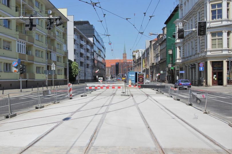 Na ul. Piotra Skargi wraca ruch tramwajowy.