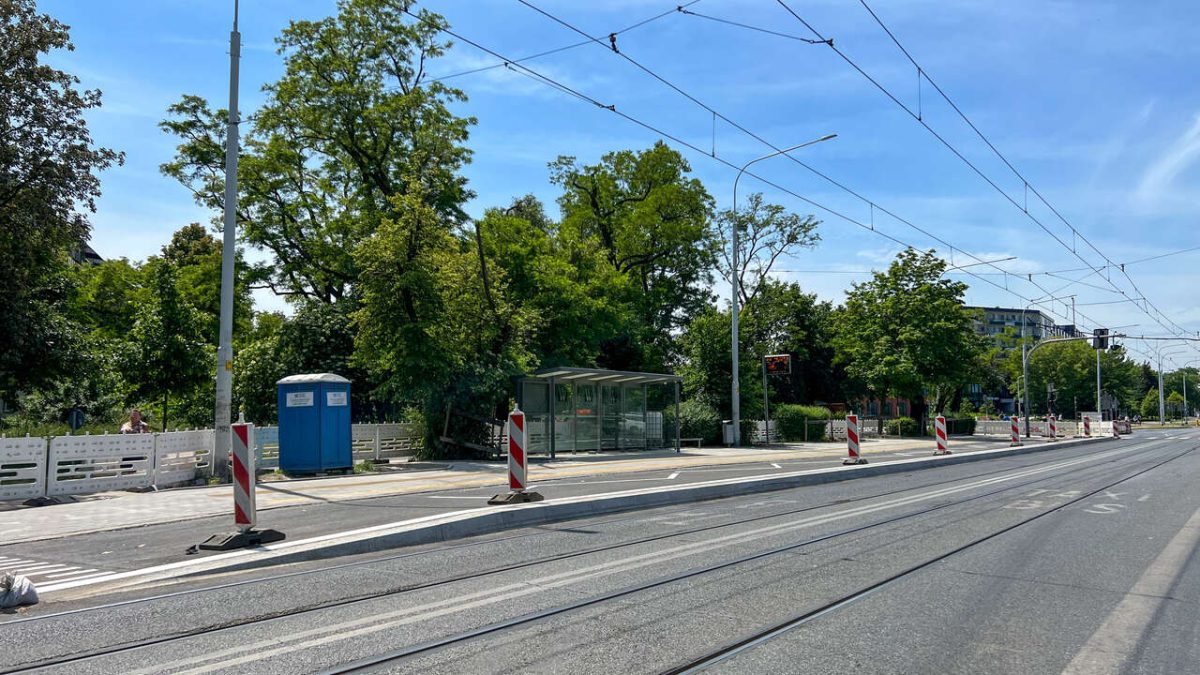 Zakończenie budowy przystanku wiedeńskiego na ul. Grabiszyńskiej.